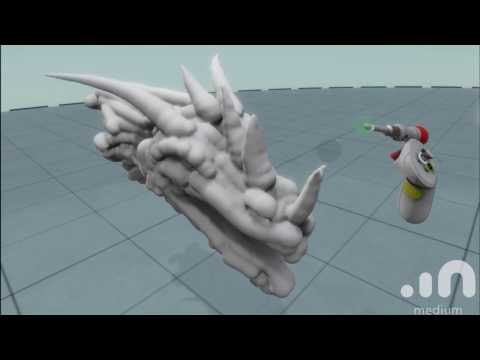 Dragon's head - Sculpting in Oculus Medium