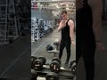 18 year old bicep flex at the gym