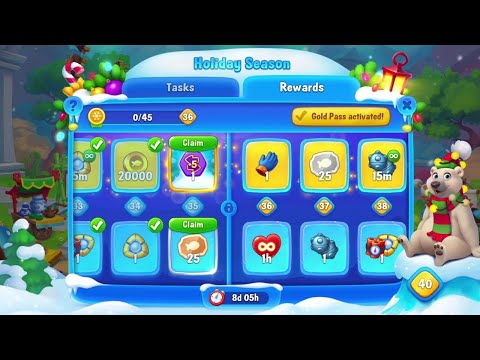 @Fishdom Atlantis Cup Stage 108. Holiday Season Event Level 35 Unlocked.