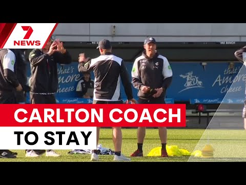 Carlton coach Michael Voss to remain until 2026 | 7NEWS