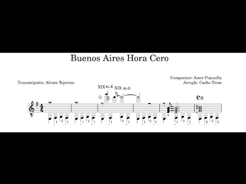 Astor Piazzolla: Buenos Aires hora cero (Arr.) Cacho Tirao
