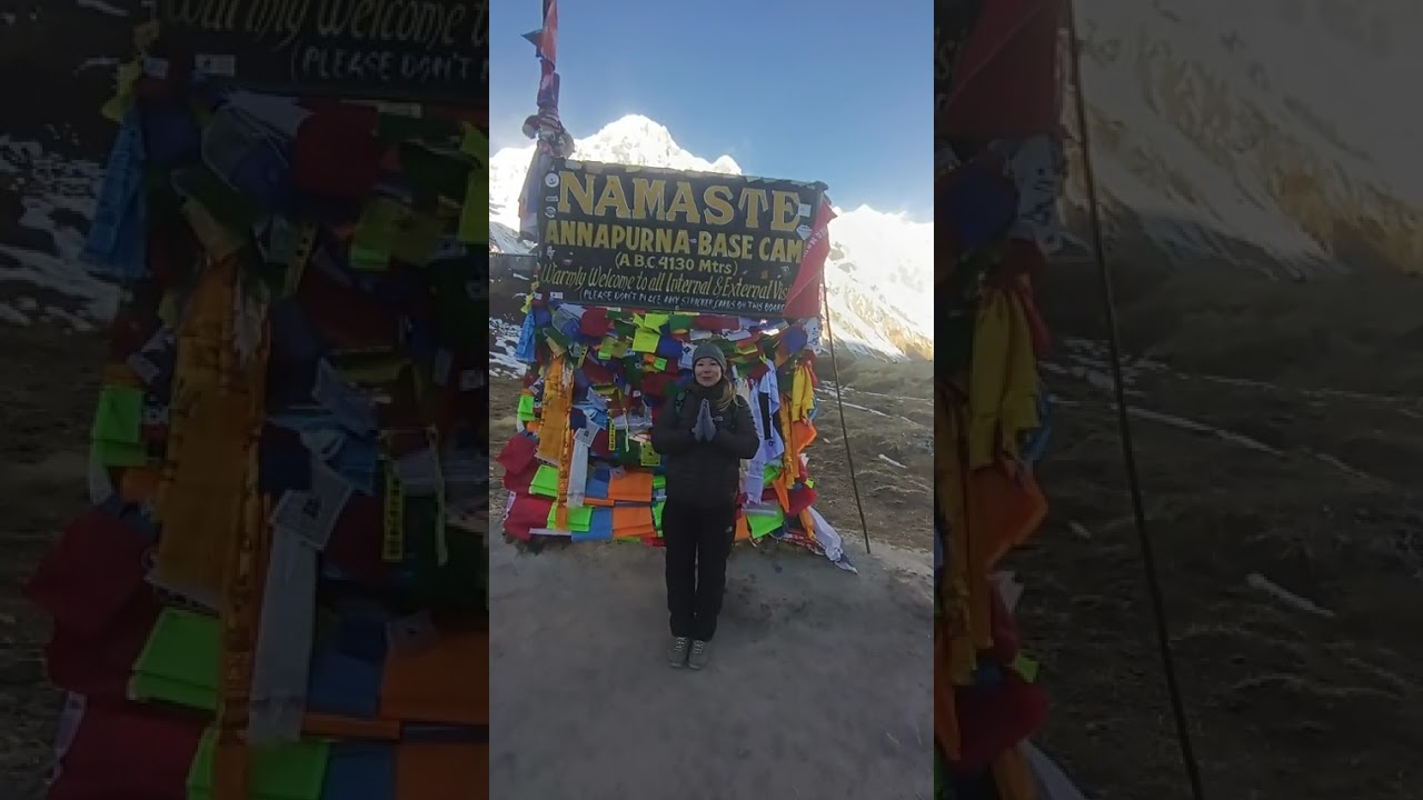 Sandra, visiting from Italy, successfully completed Annapurna Base Camp Trek