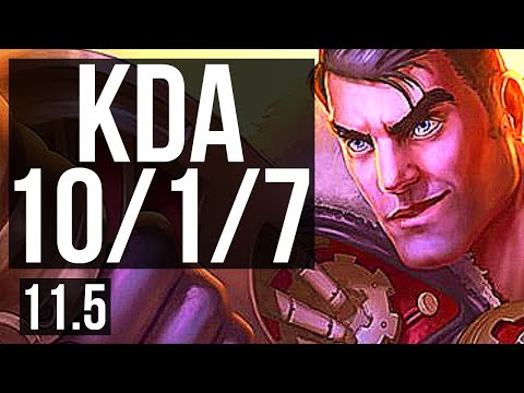 JAYCE vs MASTER YI (MID) | 10/1/7, 400+ games, Dominating | BR Grandmaster | v11.5