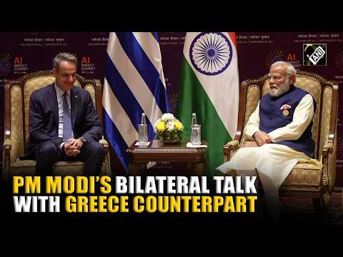 Indian PM Narendra Modi holds Bilateral talks with Greek PM Kyriakos Mitsotakis in New Delhi