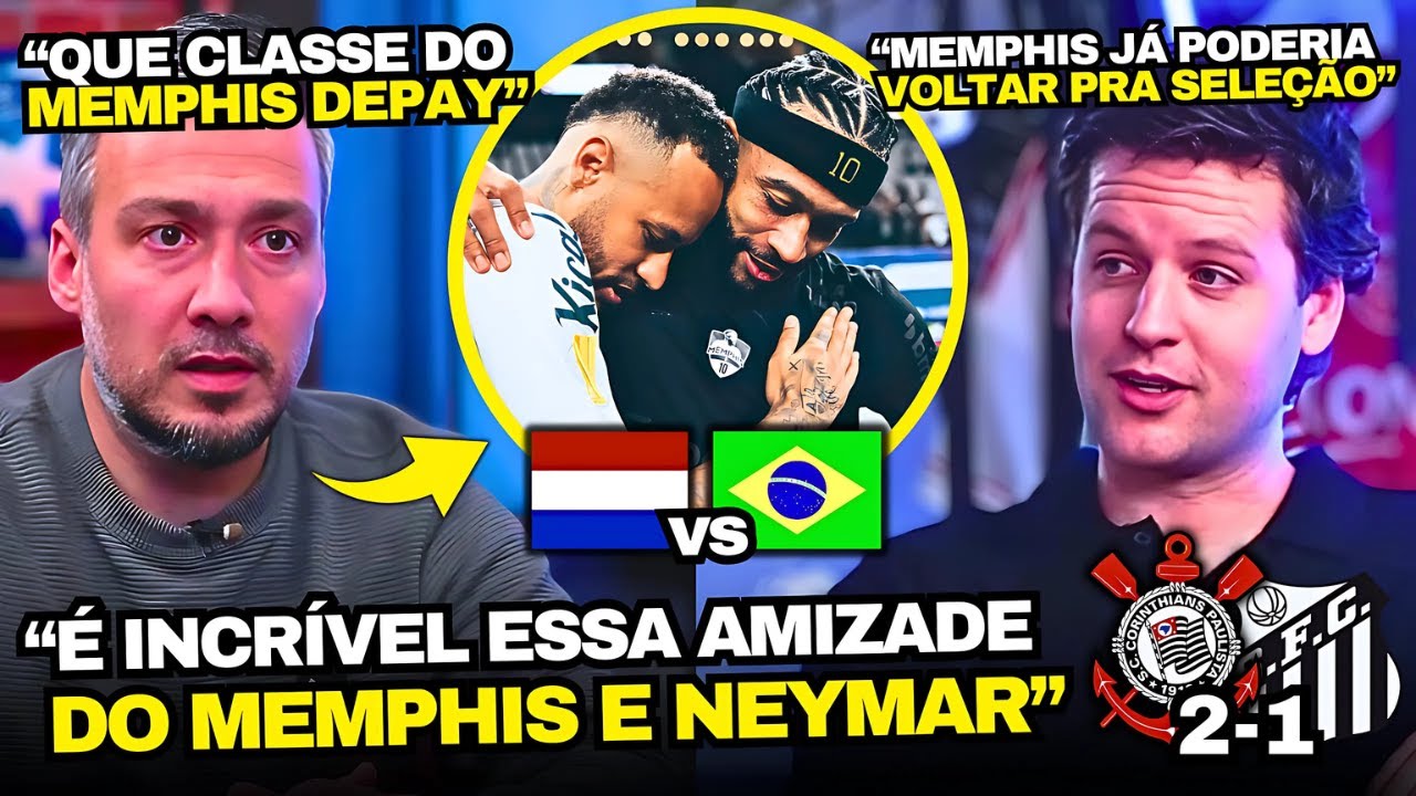 IMPRENSA HOLANDESA SURPRESA COM DEPAY E NEYMAR NO CORINTHIANS 2x1 SANTOS