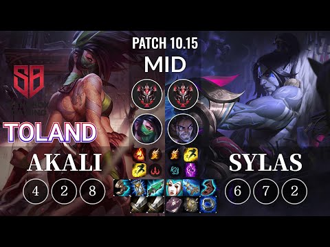 SB TolanD Akali vs Sylas Mid - KR Patch 10.15
