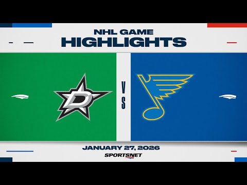 NHL Highlights | Stars vs. Blues - January 27, 2026
