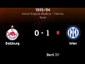 SALZBURG 0 1 INTER 1993 94 UEFA CUP FINAL FOOTBALL TOPICS SUMMARY