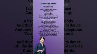 Download lagu Jungkook - Too sad to dance Song (Lyrics) #kpop #idol #bts #army #jungkook #viral #trending #shorts mp3 Download lagu Jungkook - Too sad to dance Song (Lyrics) #kpop #idol #bts #army #jungkook #viral #trending #shorts mp3