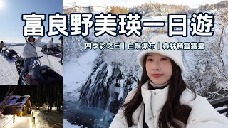 北海道富良野美瑛一日遊行程❄️四季彩之丘｜白鬚瀑布｜精靈露臺｜湯咖哩｜kkday跟團行程｜Hokkaido One-Day Trip