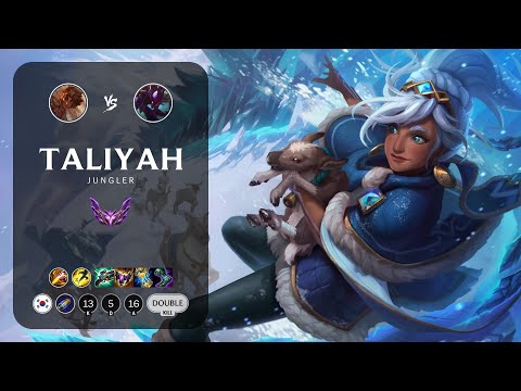 Taliyah Jungle vs Kha'Zix - KR Master Patch 14.1