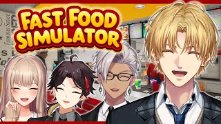 手空いてるやつからどんどんフライ揚げていけ in ヒム,あちな,フレさん『 Fast Food Simulator 』【 エビオ/にじさんじ 】