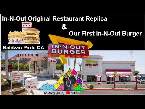 Réplica original do In-N-Out Burger e nosso primeiro In-N-Out Burger