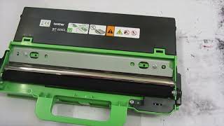 How To Empty And Reuse Brother WT-223Cl Waste Toner Box With Alarm Reset
