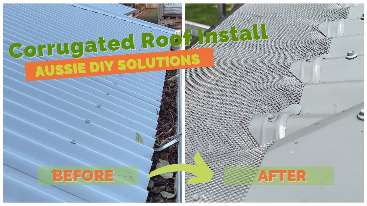 Corrugated Gutter Guard Roof Installation