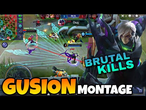 GUSION MONTAGE! ULTRA-FAST GAMEPLAY | WOLF XOTIC | MOBILE LEGENDS BANG BANG
