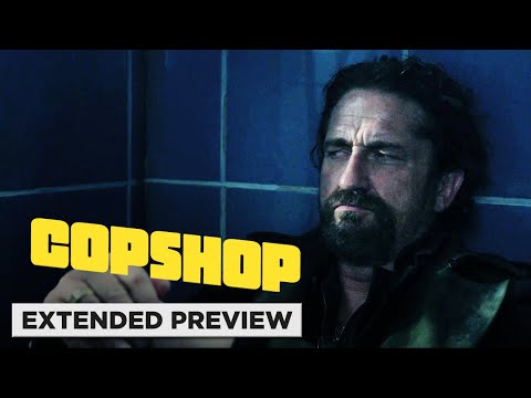 Thumbnail of the video: Copshop (Starring Gerard Butler) | Teddy Takes Advantage Of A False Alarm | Extended Preview