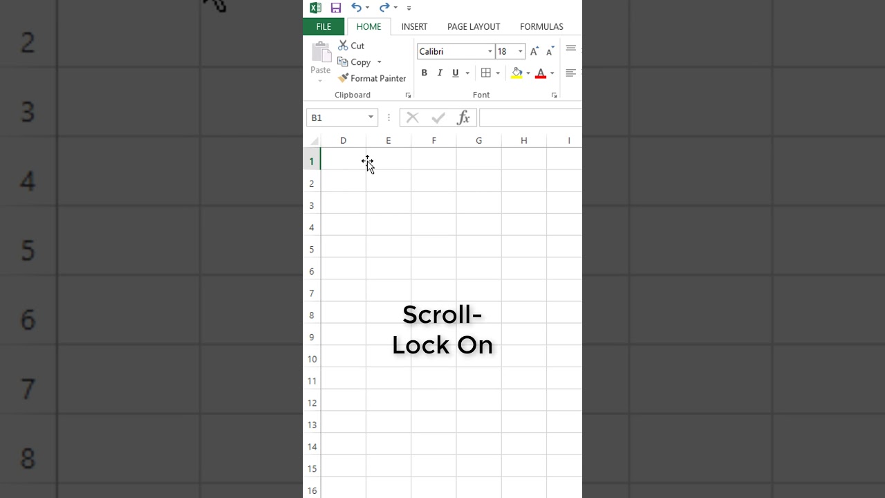 Excel Arrow Keys Not Moving Around Cells