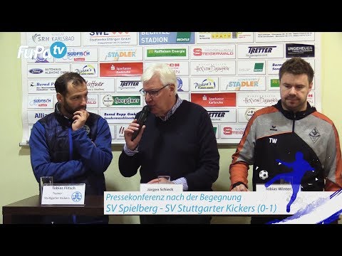 Pressekonferenz nach SV Spielberg vs. SV Stuttgarter Kickers am 10.11.2018