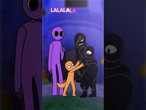 LALALALA meme animation ( rainbow friends roblox ) best friends 💜💚💙🧡