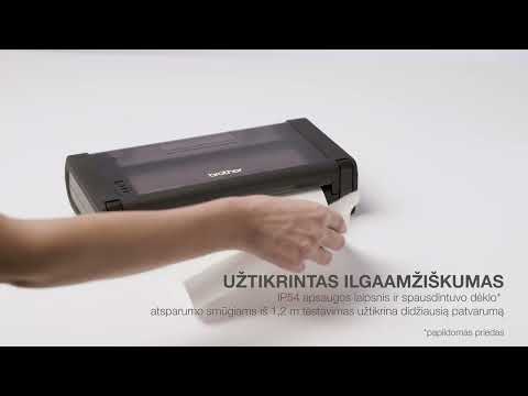 Brother PJ-862 - A4 mobilusis terminis spausdintuvas su Bluetooth ryšiu video