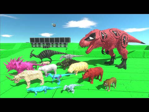 Escape from DEADPOOL T REX - Escape from Monster - Animal Revolt Battle Simulator