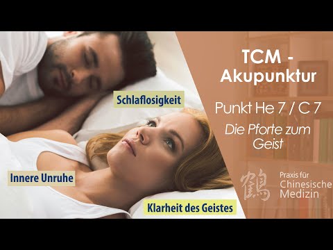 Akupunktur-Punkt Herz 7 / C7 bei z.B. Einschlafproblemen, Reizbarkeit, Gedächtnisschwäche