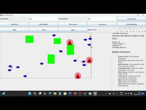 Java Robot Simulation Swing Vid