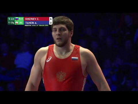 GOLD FS - 125 kg: Z. KHIZRIEV (RUS) v. A. TAHERI (IRI)