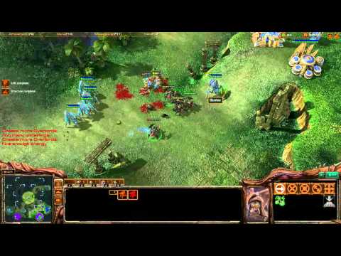 Destiny, Bluetea vs. AngryHippo (Z), Gimpstar (P) - High Level 2v2 - Starcraft 2 Ladder