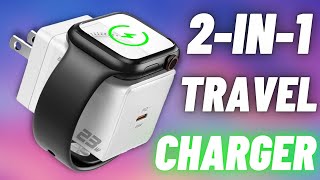 2-in-1 iPhone + Apple Watch Travel Charger REVIEW! // Aenayrim Fast Charger