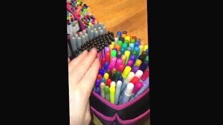 How I organise and store my colouring supplies