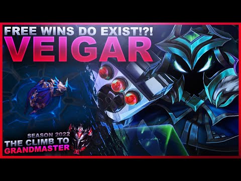 FREE WINS DO EXIST!?! VEIGAR! - Climb to Grandmaster | League of Legends