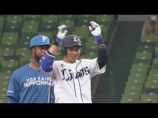 【5回裏】ライオンズ・呉念庭の2点タイムリー2ベースヒット!! 開幕に向けてアピール!! 2022年3月16日 埼玉西武ライオンズ 対 北海道日本ハムファイターズ