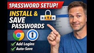 *1Password First-Time Setup: Install, Configure, and Save Passwords While You Log In*