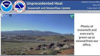 3.13.26 Briefing: Incoming Heatwave, Snowmelt, and Water Supply
