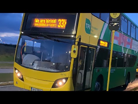 A Ride onboard Dublin Bus ADL Envrio 400 (EV72) on the 33X Towards Balbriggan