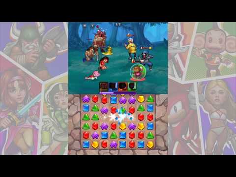 Sega Heroes #3 Stages 12-13: Death Adder, Ax Battler, Amy Rose & Blaze Fielding gameplay