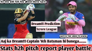 RCB vs RR Dream11 | BLR vs RR | Dream11 Team Today | IPL2021 | Banglore vs Rajasthan | Player Battle