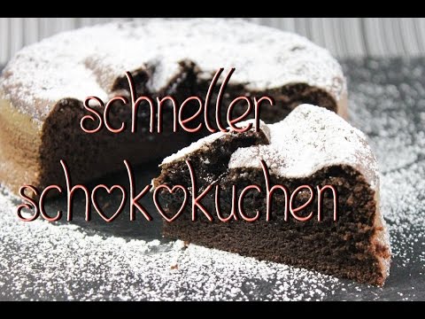 Schokokuchen Rezept - super saftiger & schneller Schokokuchen