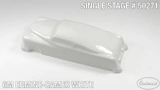 50271ZP 3:1 Single-Stage Auto Car Paint, 96 oz., 1964, 1968 GM Ermine-Cameo White - video thumbnail 2