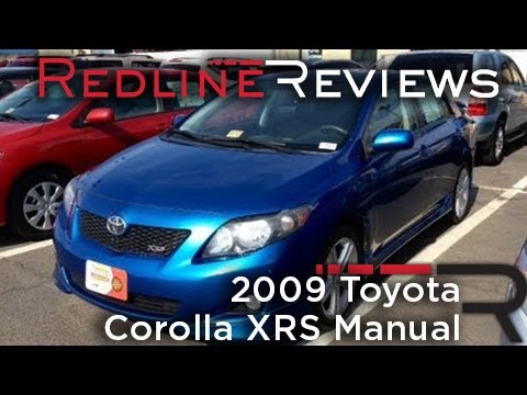 2009 Toyota Corolla XRS Manual Review, Walkaround, Exhaust, Test Drive