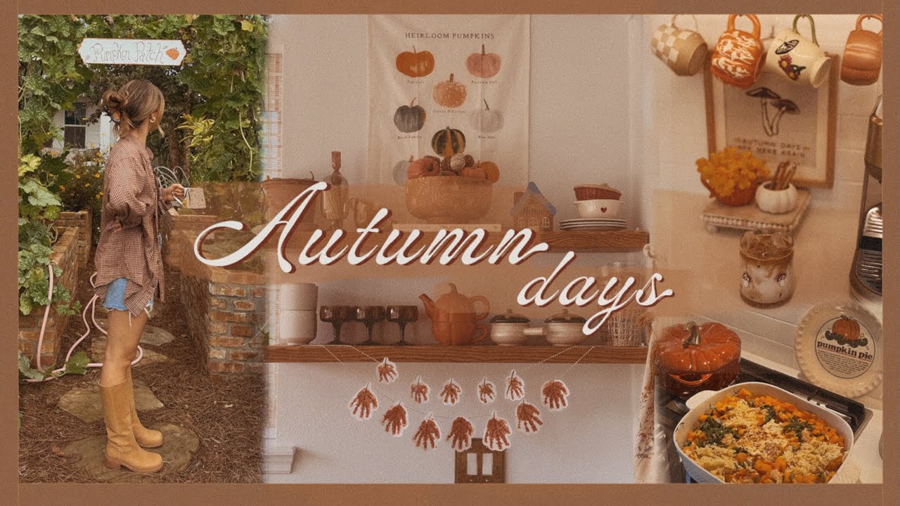 A fall day at home 🍂 garden updates, cooking, & organizing!