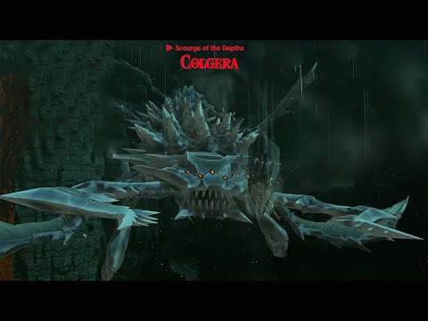 Colgera Boss Fight Rematch in The Depths - Zelda Tears of the Kingdom