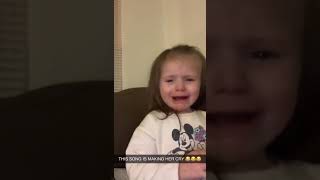 Little Girl Wells Up When She Hears Celine Dion Song
