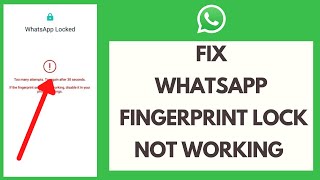 How to Fix WhatsApp Fingerprint Lock Not Working (Quick & Easy!)