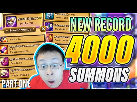 4,000+ Scrolls On 1 Account?! - World Record Summon Session! Part 1