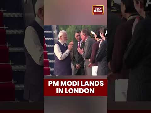 Prime Minister Narendra Modi Lands In London, United Kingdom | #pmmodi #uk #unitedkingdom #shorts