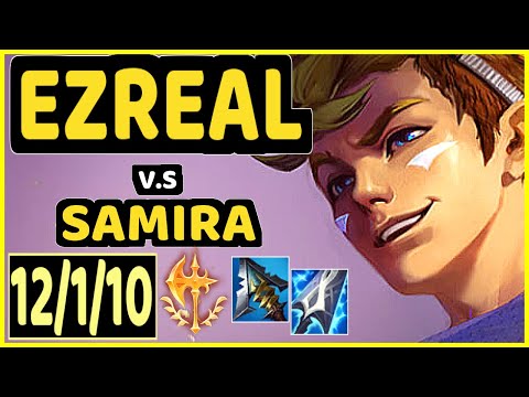 TINOWNS (EZREAL) vs SAMIRA - QUADRAKILL 12/1/10 KDA BOTTOM ADC GAMEPLAY - BR Ranked GRANDMASTER
