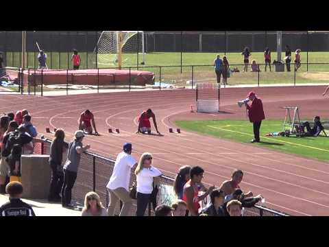 OpenB Heat 2 100m vs HB 4-24-14 - Los Alamitos Boys